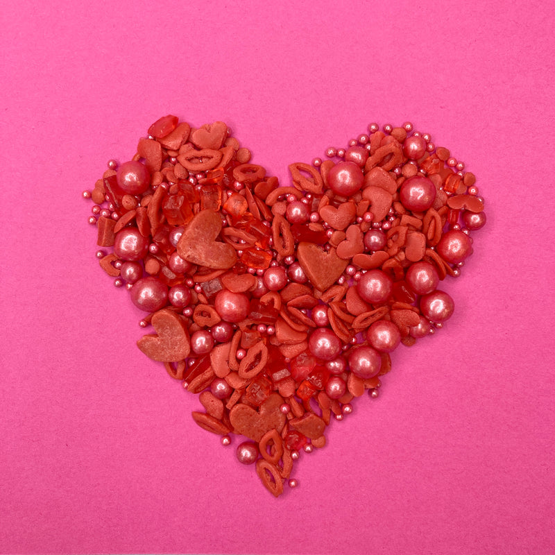 Kiss and Tell Red Sprinkles Mix (Best Before 30 Sep 2022)