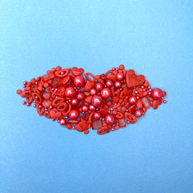 Kiss and Tell Red Sprinkles Mix (Best Before 30 Sep 2022)