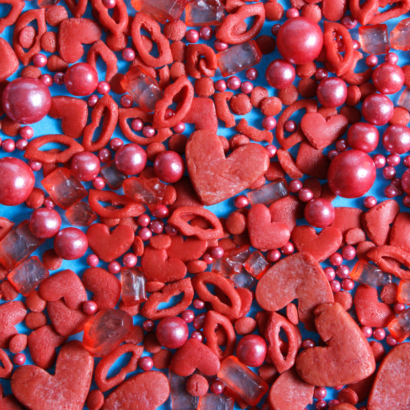 Kiss and Tell Red Sprinkles Mix (Best Before 30 Sep 2022)