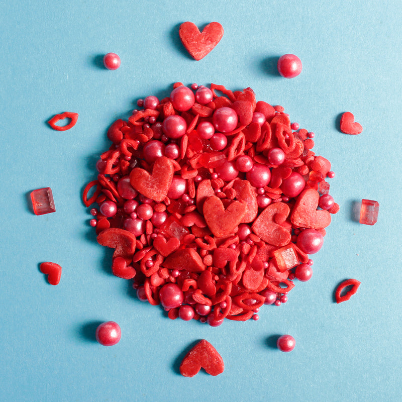 Kiss and Tell Red Sprinkles Mix (Best Before 30 Sep 2022)