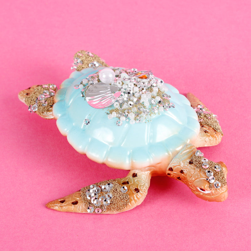 Glitter Turtle Shaped Bauble