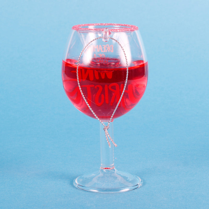 Dreaming Of A Wine Christmas Hanging Festive Bauble