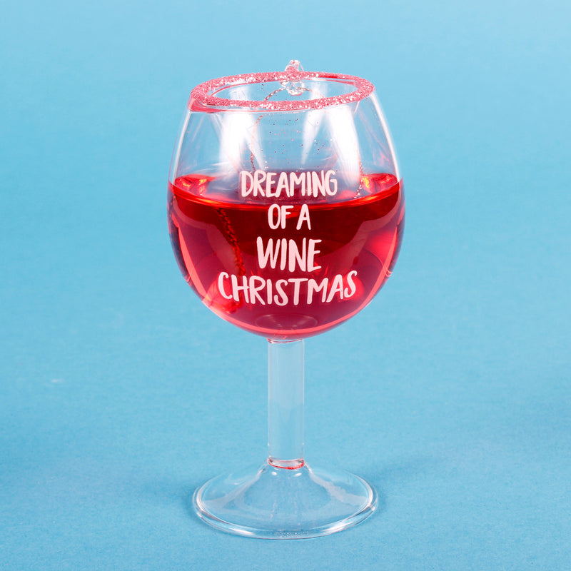 Dreaming Of A Wine Christmas Hanging Festive Bauble