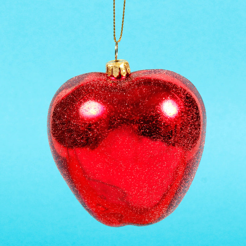 Apple Half Shaped Bauble Hanging Decoration