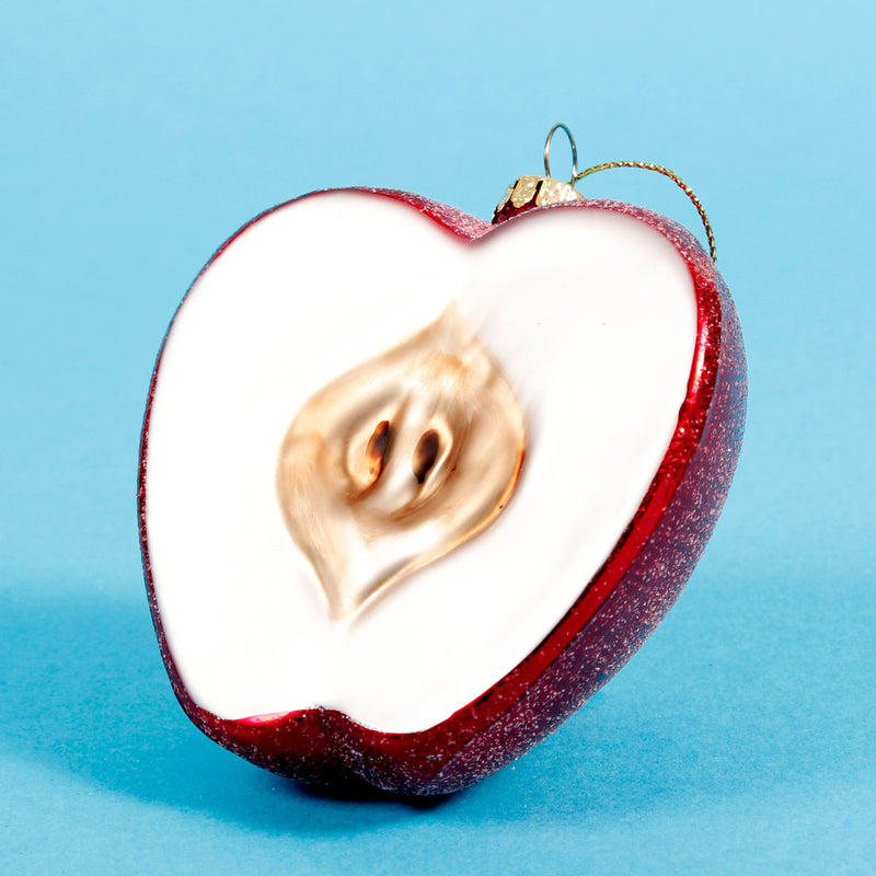 Apple Half Shaped Bauble Hanging Decoration