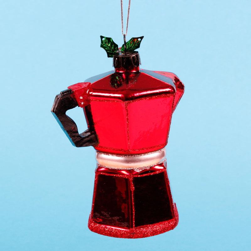 Coffee Pot Shaped Bauble Hanging Decoration