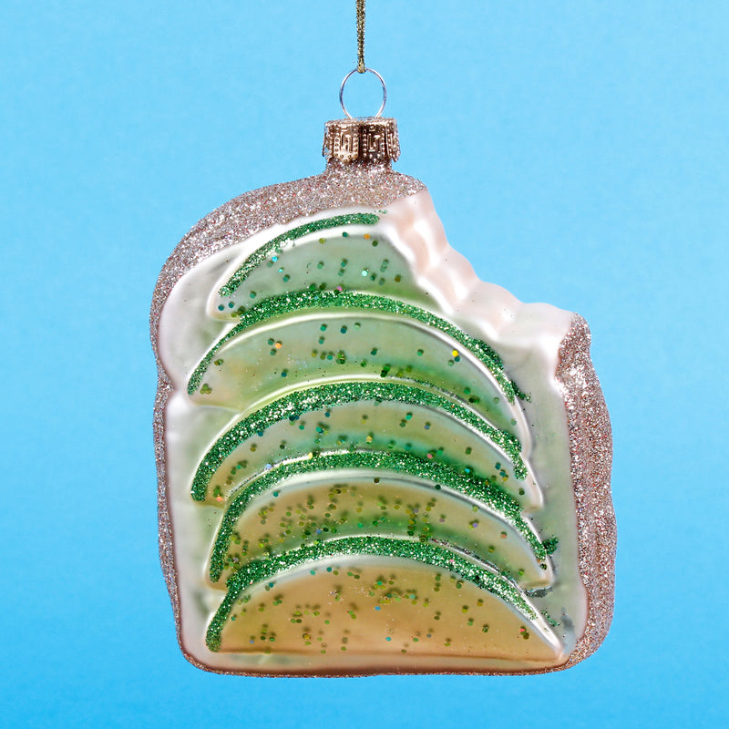 Avocado Toast Shaped Bauble