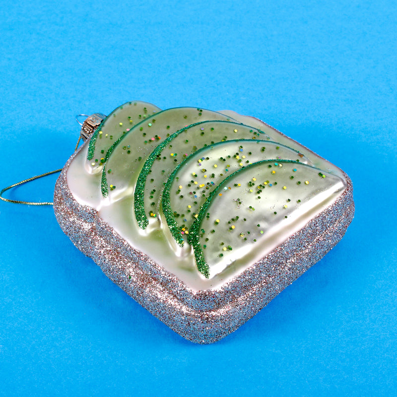 Avocado Toast Shaped Bauble