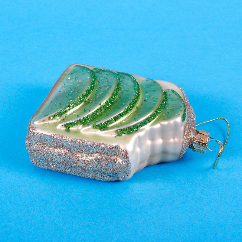 Avocado Toast Shaped Bauble
