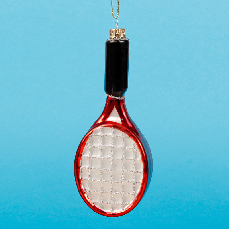 Tennis Racket Hanging Christmas Bauble