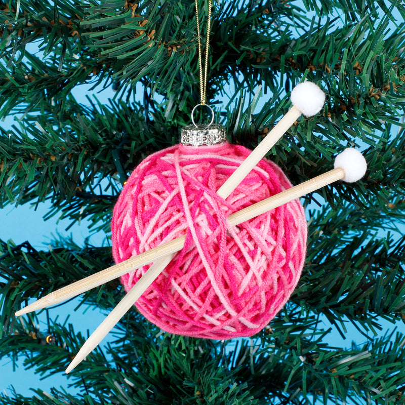 Knitting Ball Hanging Christmas Bauble