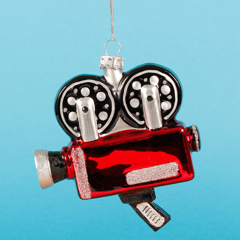 Movie Camera Hanging Christmas Bauble