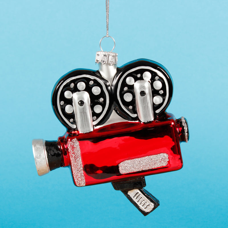 Movie Camera Hanging Christmas Bauble