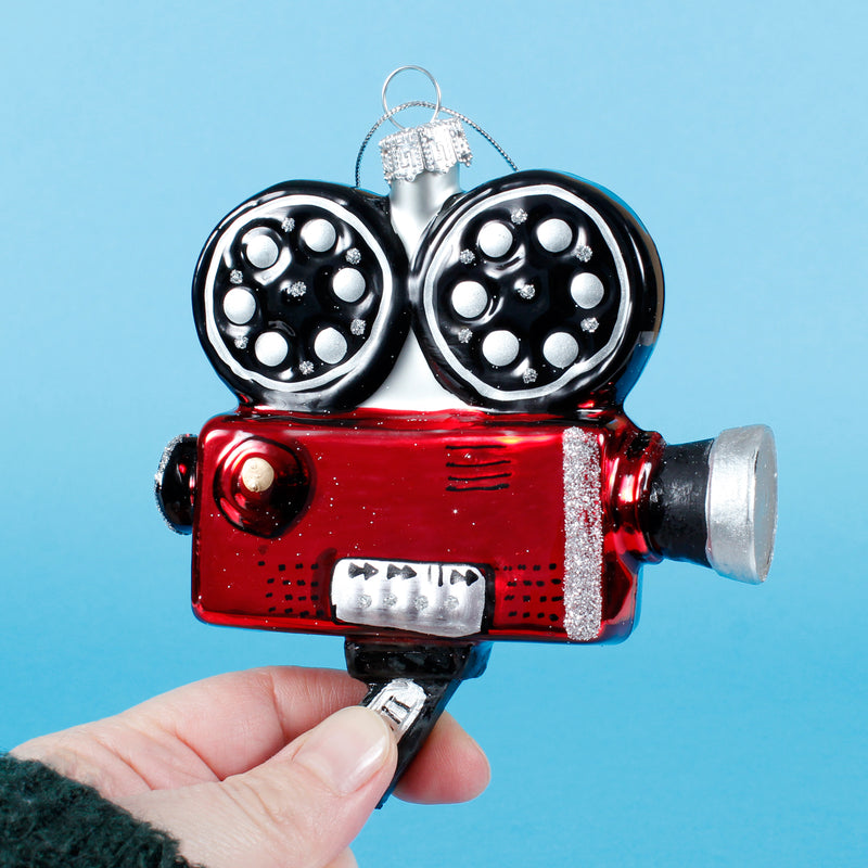 Movie Camera Hanging Christmas Bauble