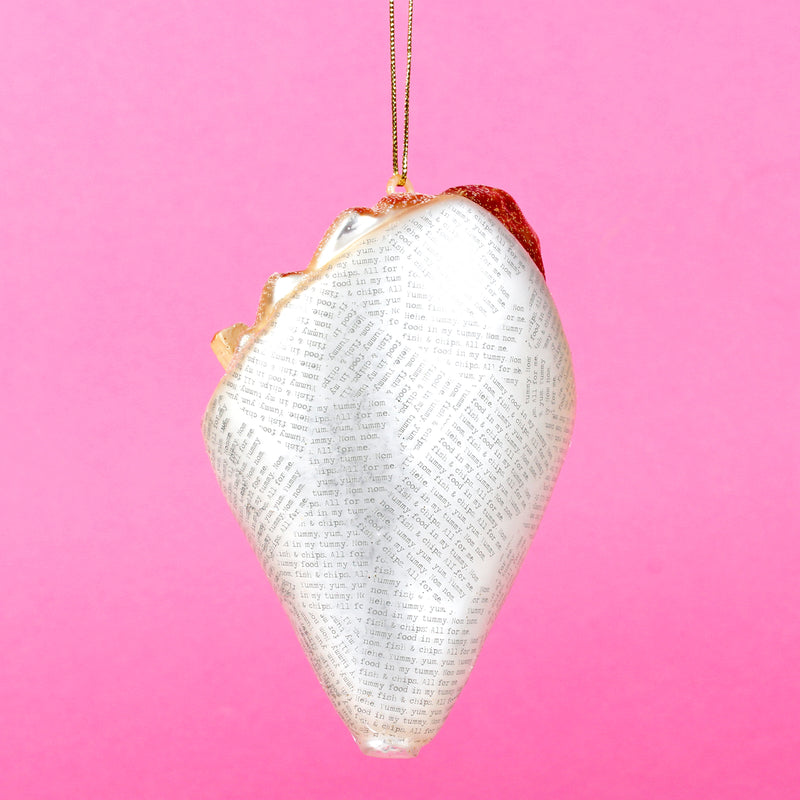 Fish & Chips Hanging Christmas Bauble