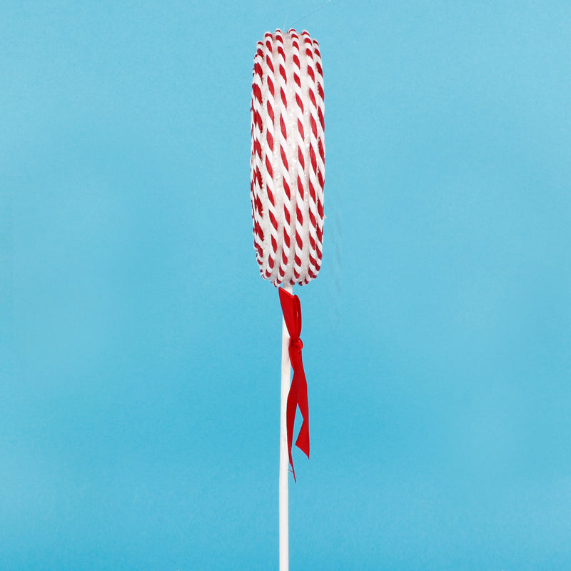 Lolly Pops Red and White Christmas Decorations 3D Set of 2