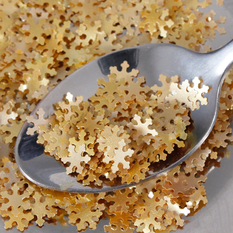 Luxury Gold Glitter Snowflake Sprinkles (Made to order)