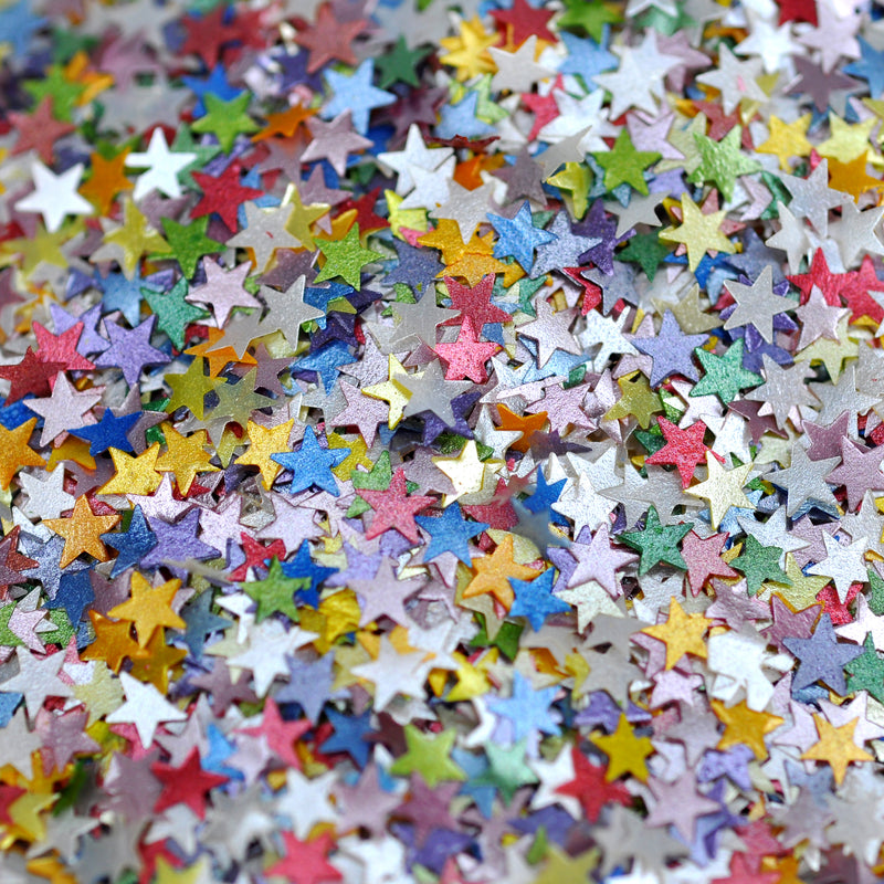Luxury Rainbow Glitter Stars Sprinkles (Made to order)