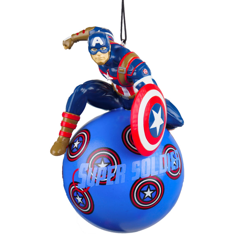 Pre-Order Dispatch in Sept - Captain America 3D Shaped Hanging Christmas Tree Decoration Bauble