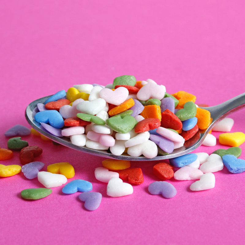 Rainbow MINI Love Heart Sprinkles (Best Before 30 Jun 2025)