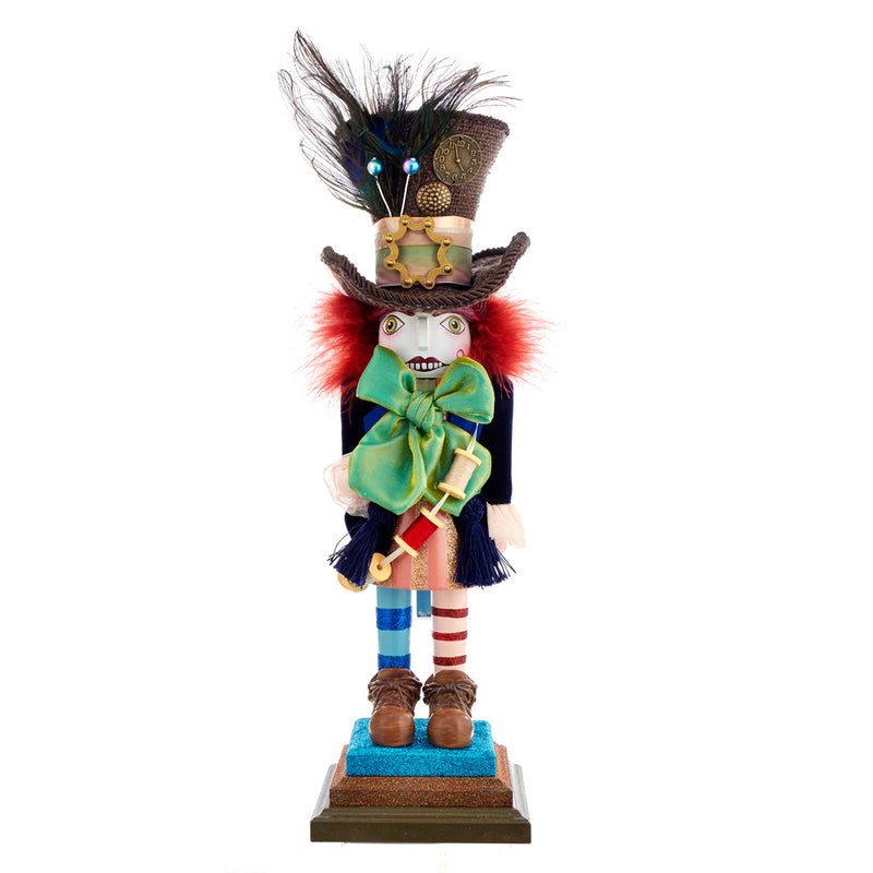 Mad Hatter Hollywood 18" Wooden Nutcracker Christmas Decoration
