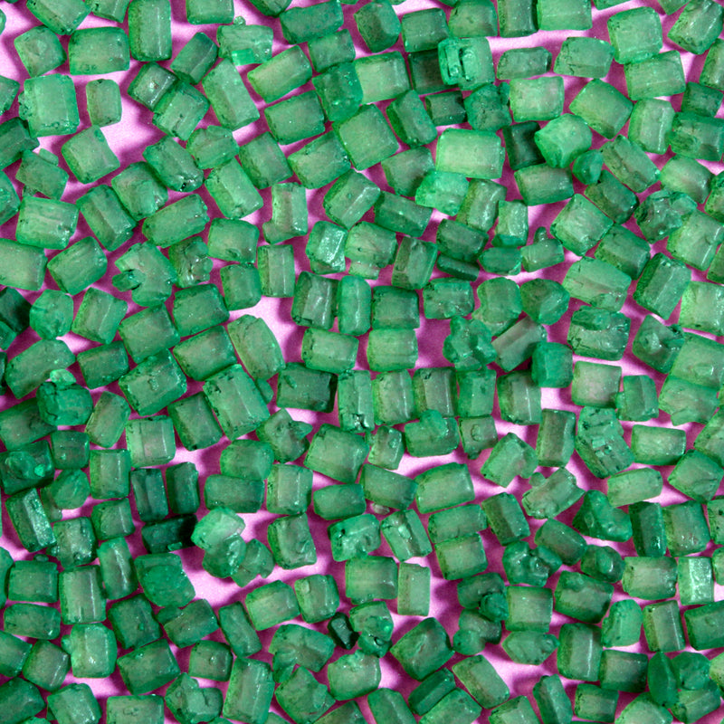 Bulk Bag - Green Matte Sugar Rocks Cake Sprinkles (Best Before 30 Dec 2025)