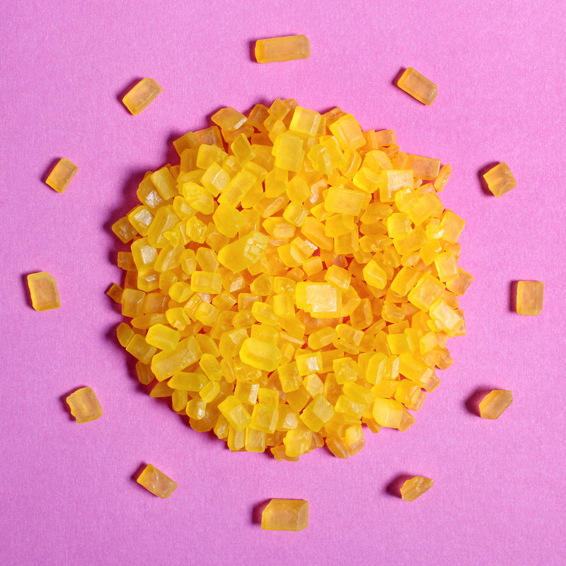 Yellow Sugar Rocks Matte Cake Sprinkles (Best Before 31 Dec 2024)