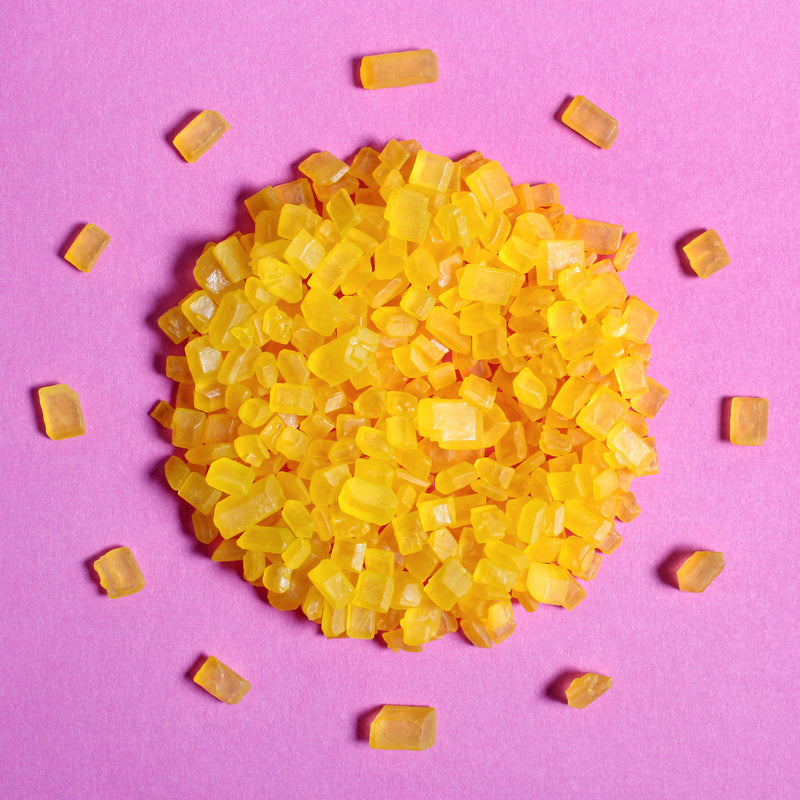 Yellow Sugar Rocks Matte Cake Sprinkles (Best Before 30 Jun 2025)
