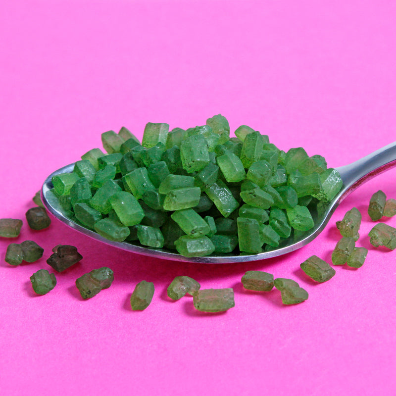 Bulk Bag - Green Matte Sugar Rocks Cake Sprinkles (Best Before 30 Dec 2025)