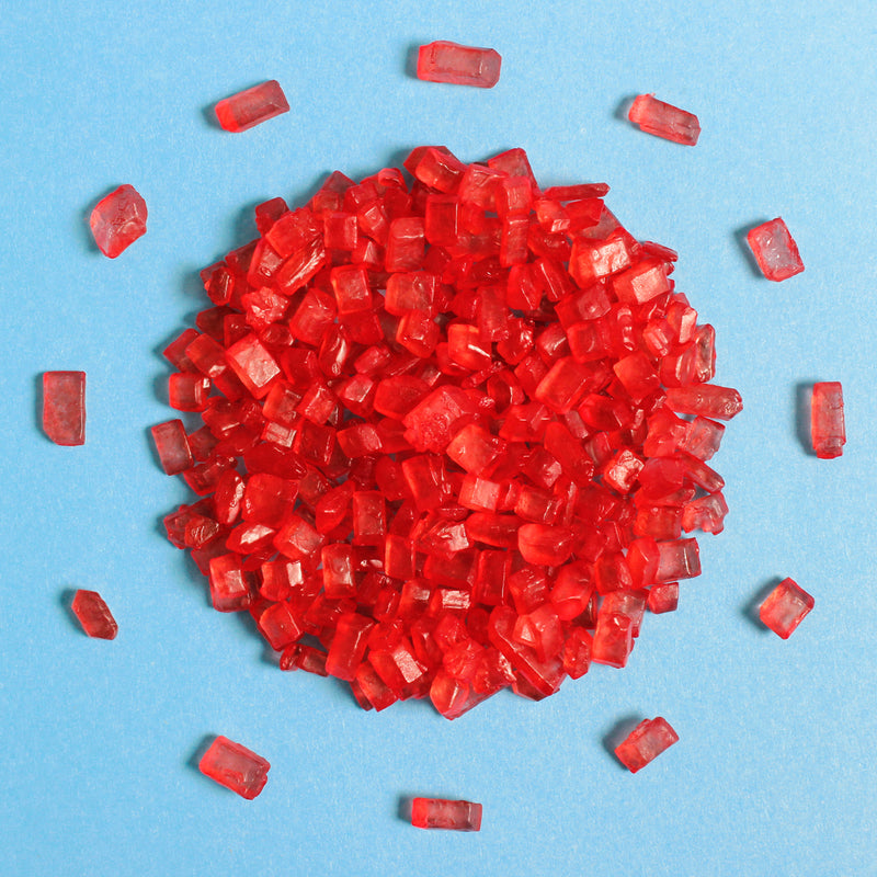 Bulk Bag - Red Matte Sugar Rocks Sprinkles (Best Before 30 Jun 2024)