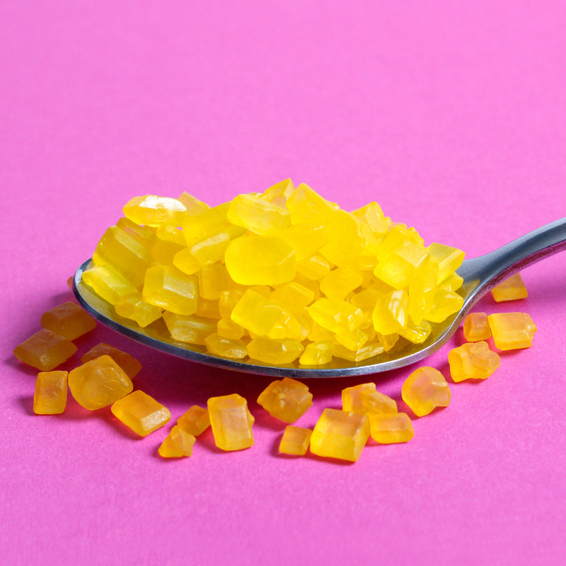 Yellow Sugar Rocks Matte Cake Sprinkles (Best Before 30 Jun 2025)