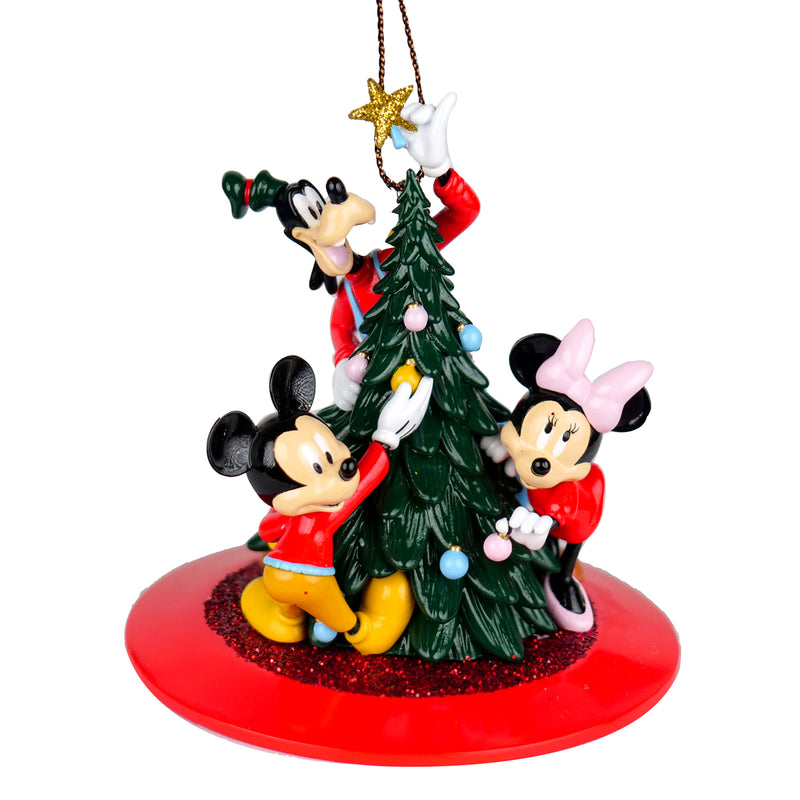 Mickey and Friends 3D Shaped Hanging Christmas Tree Decoration Disney Bauble
