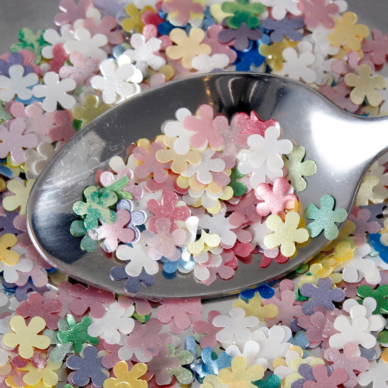 Luxury Rainbow Glitter Flower Sprinkles (Made to order)