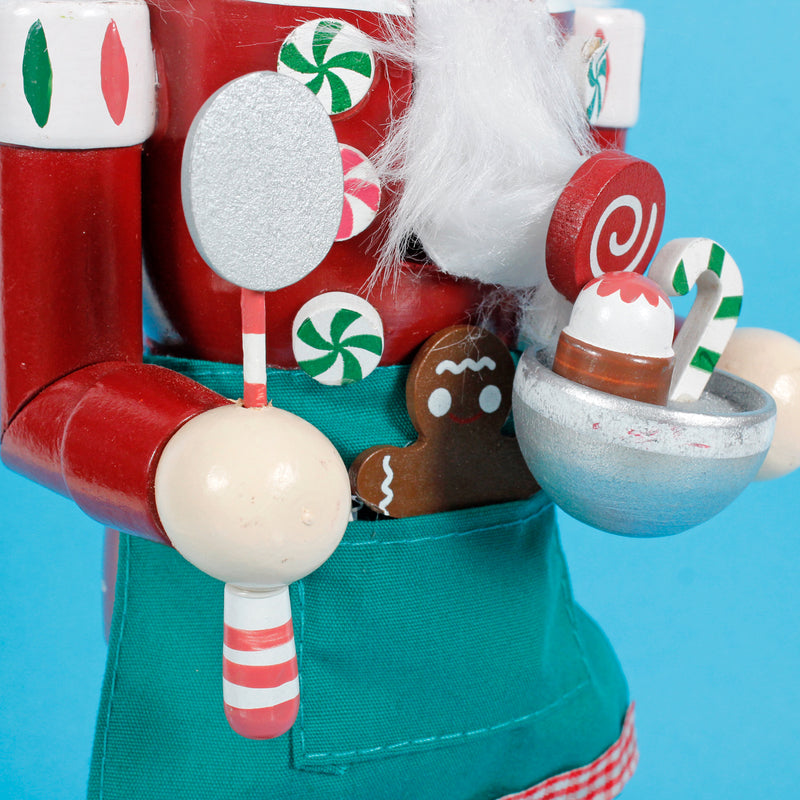 Large Nutcracker Chef Decoration Christmas 3D Wooden Ornament