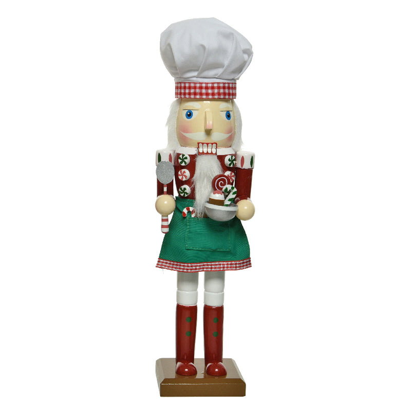 Large Nutcracker Chef Decoration Christmas 3D Wooden Ornament