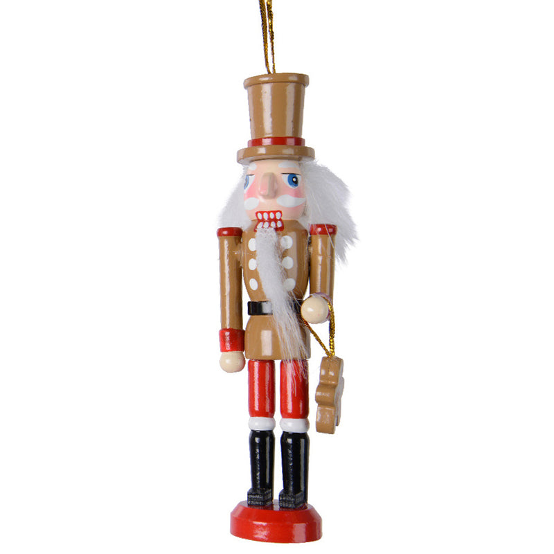 Nutcracker Shaped Gingerbread 3d Bauble Hanging Decoration