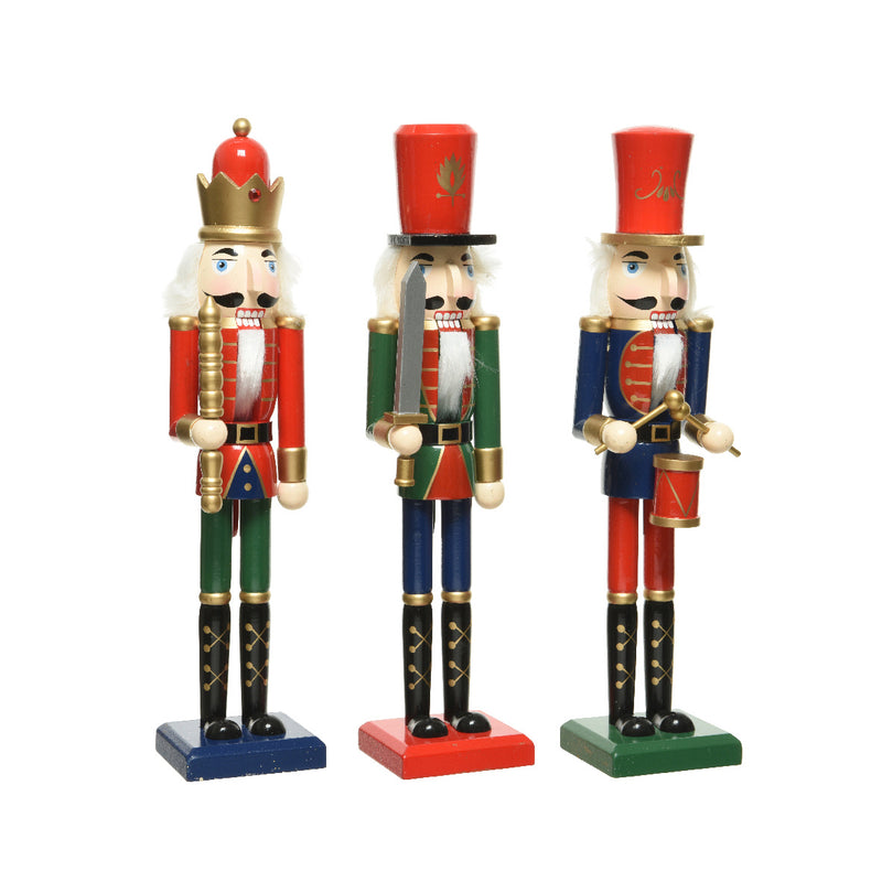 Nutcracker Drummer Decoration Christmas 3D Wooden Ornament