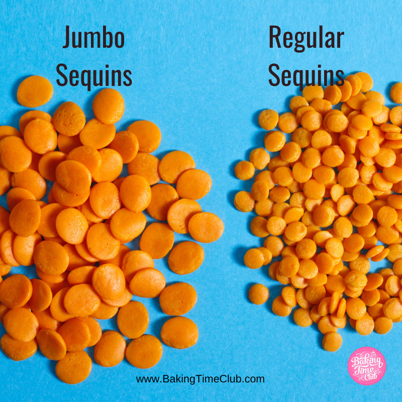 Orange JUMBO Sequins Confetti Sprinkles (Best Before 30 Jun 2025)