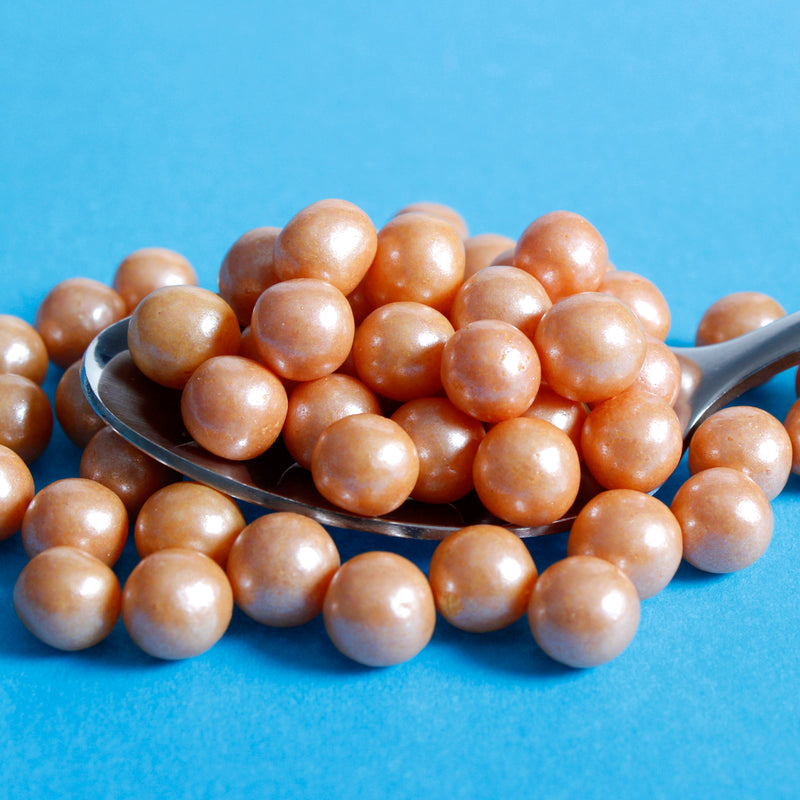 Bulk Bag - Orange 6mm Edible Pearls (Best Before 30 Jun 2024)