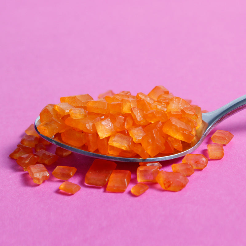 Bulk Bag - Orange Matte Sugar Rocks Sprinkles (Best Before 30 Jun 2025)