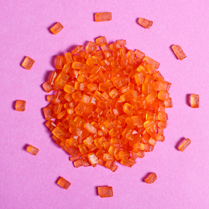 Orange Sugar Rocks Sprinkles Matte (Best Before 30 Jun 2024)