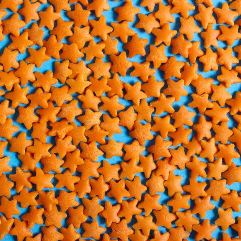Orange Confetti Stars Cake Sprinkles (Best Before 28 Dec 2024)