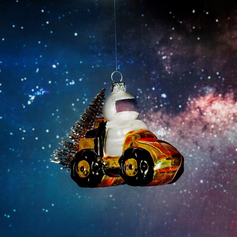 Outer Space Astronaut Explorer Shaped Bauble Hanging Decoration