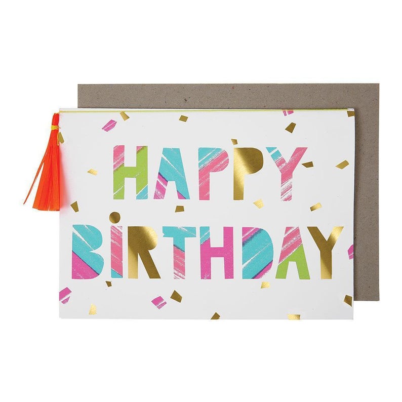 Painterly Happy Birthday Card