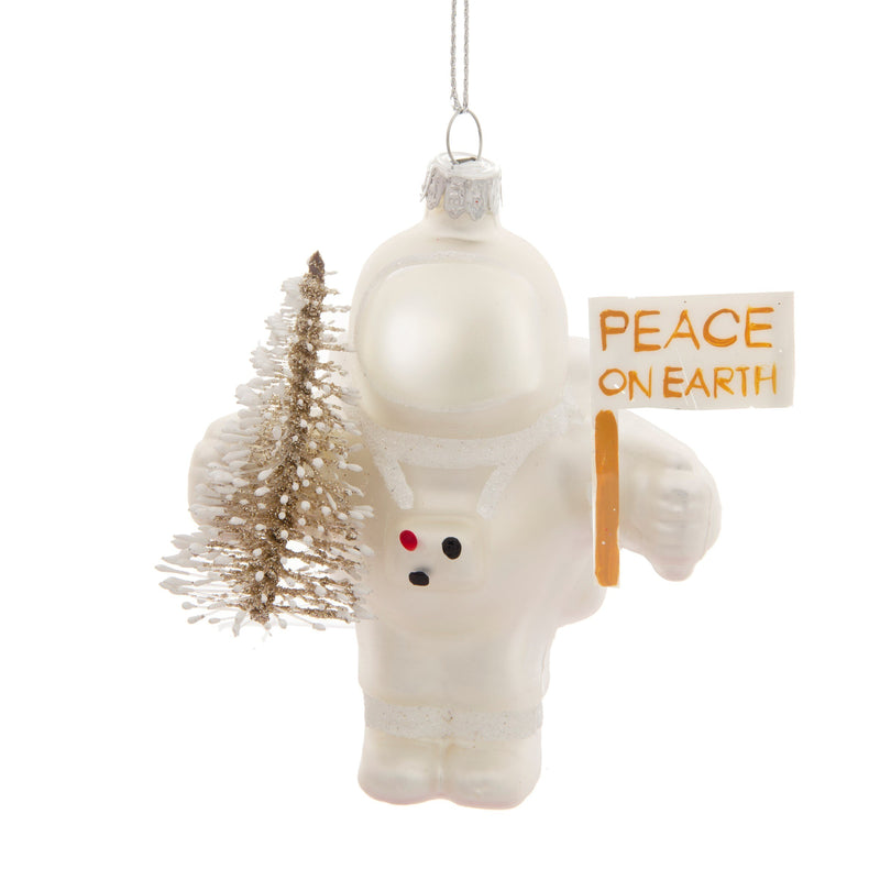 Peace on Earth Astronaut Bauble Hanging Decoration