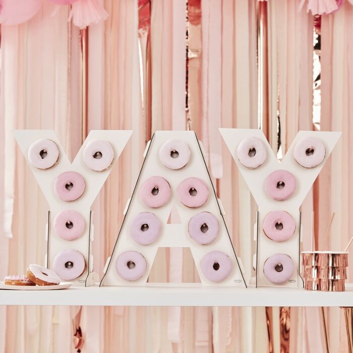 Yay Pink Ombre Donut Wall
