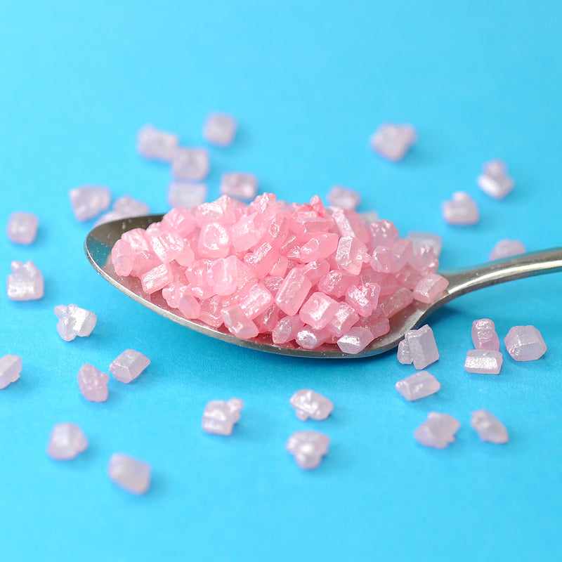 Bulk Bag - Pink Sugar Crystals Sprinkles (Best Before 30 Jun 2025)