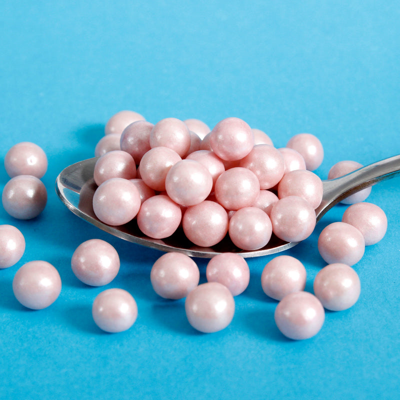 Bulk Bag - Pink 6mm Edible Pearls  (Best Before 30 Jun 2024)