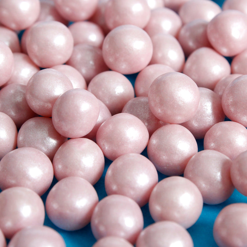 Bulk Bag - Pink 8mm Edible Pearls  (Best Before 31 Dec 2024)