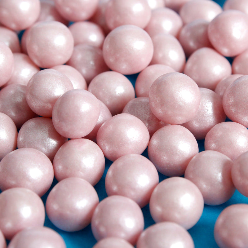 Bulk Bag - Pink 8mm Edible Pearls  (Best Before 31 Dec 2023)